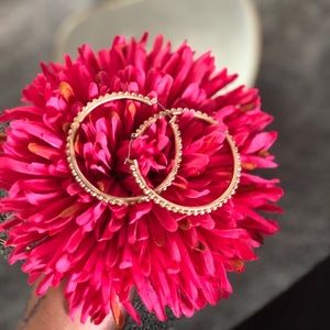 Boho hoop earrings